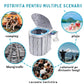 Toaleta Portabila Pliabila, Pentru Camping, Rulota, Cabana, Material ABS+PU, Compact si Usor, Gri