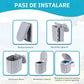 Toaleta Portabila Pliabila, Pentru Camping, Rulota, Cabana, Material ABS+PU, Compact si Usor, Gri
