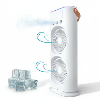 Ventilator de Birou cu Pulverizare și Telecomandă – Răcire Silențioasă 3 Trepte