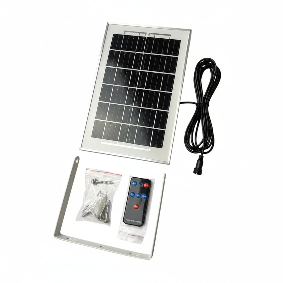 XG-T50 Proiector solar LED dublu impermeabil 200W cu senzor de miscare si telecomanda, IP67